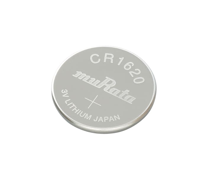 Murata CR1620 Button Battery, 3V, 16mm Diameter