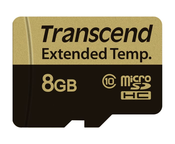 Transcend 8 GB Industrial MicroSDHC Micro SD Card, Class 10