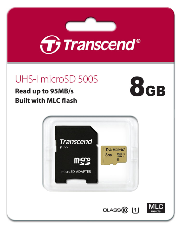 TS8GUSD500S Transcend Transcend GB MicroSDHC Micro SD Card
