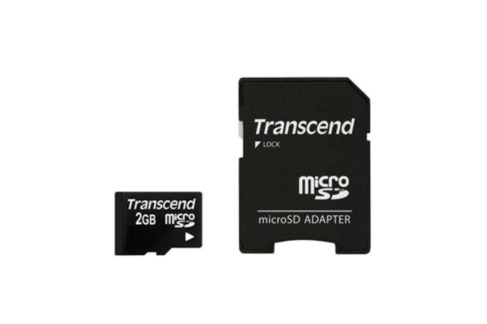 Transcend microSD 2GB inc. SD adapter