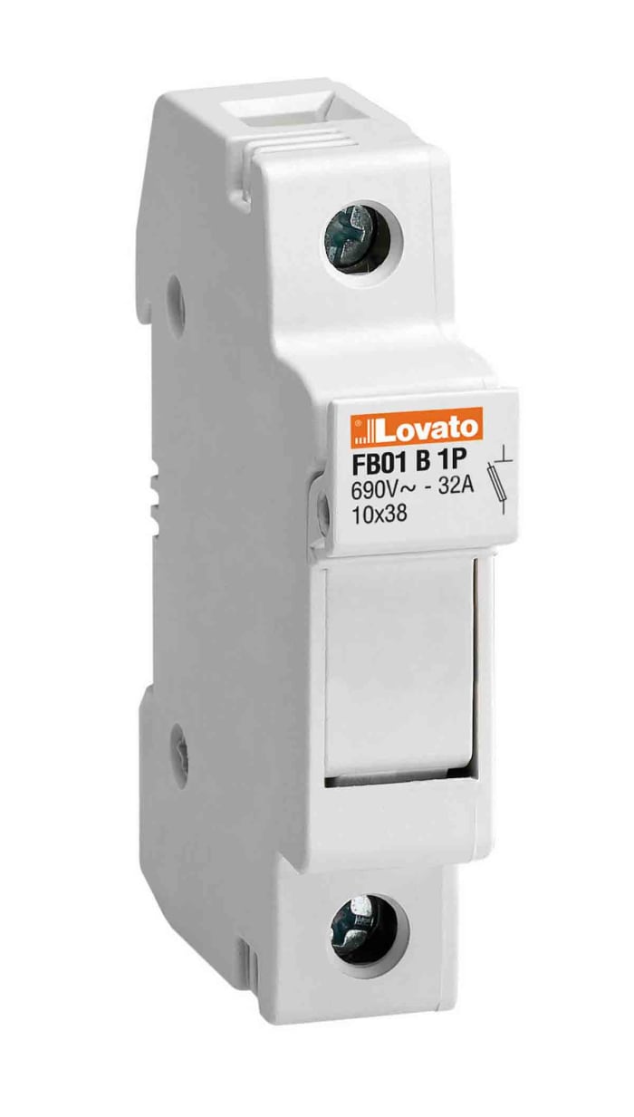 FB01B1P Lovato Lovato Rail Mount Fuse Holder 1881613 RS Components