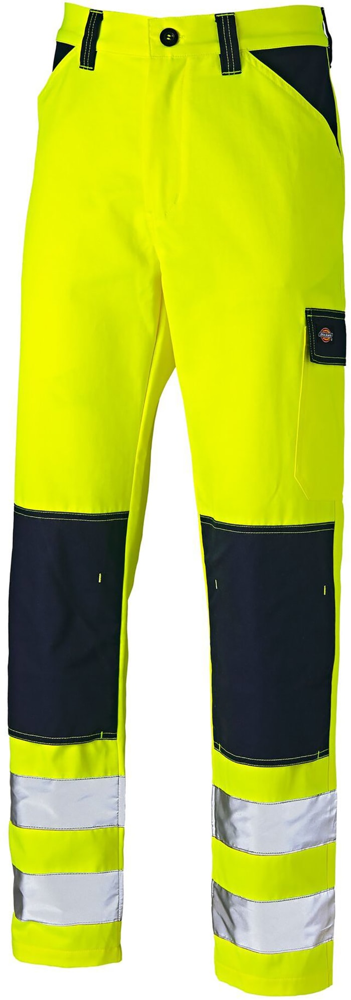 Pantalon haute visibilité Dickies Everyday, taille 38pouce, Jaune/Bleu marine