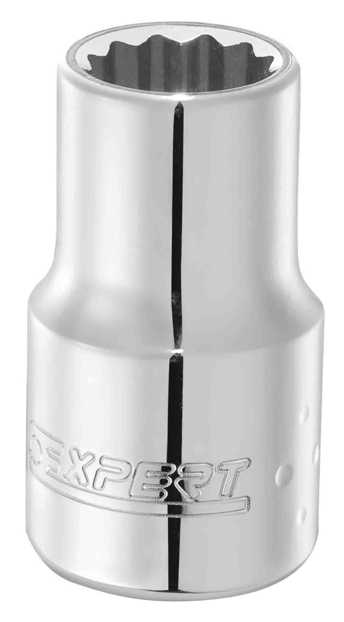 Expert by Facom 1/2 in Drive 12mm Standard Socket, 12 point, 38 mm Overall Length