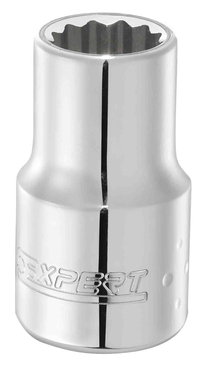 Expert by Facom 1/2 in Drive 30mm Standard Socket, 12 point, 41 mm Overall Length