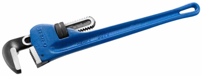 Expert by Facom Pipe Wrench, 355.6 mm Overall, 33.4mm Jaw Capacity, Metal Handle