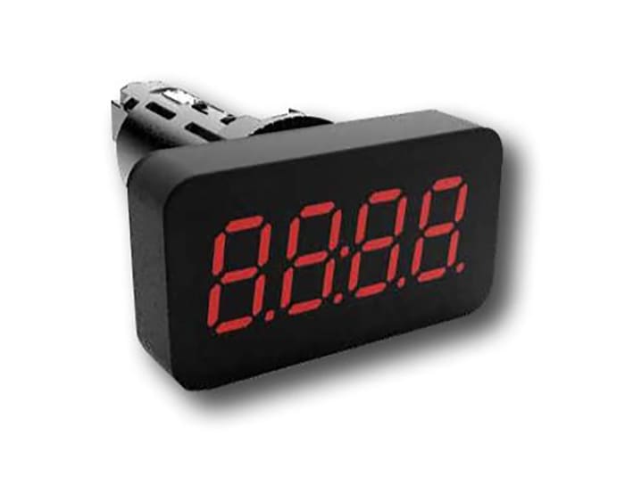 RS PRO 7 Segment LED Digital Panel Multi-Function Meter for Resistance, Temperature
