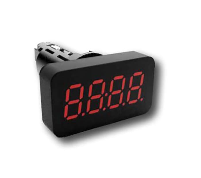 RS PRO 7 Segment LED Digital Panel Multi-Function Meter for Resistance, Temperature