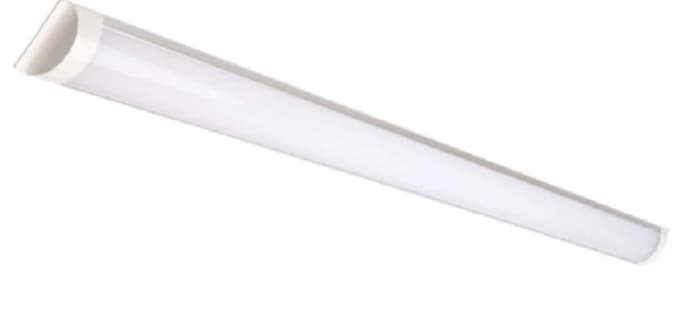 RS PRO 36W LED Batten Light, 220 → 240 V Batten LED Linear Batten, 1 Lamp , 1.22m Long, IP20