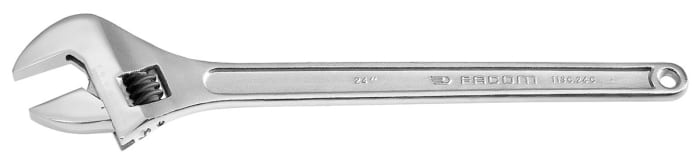 Clé à molette Facom, Ouverture 62mm, Long. 612 mm, Chrome