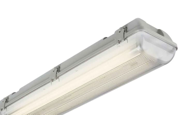 RS PRO 116 W Fluorescent Batten Light, 230 V Batten Emergency, 2 Lamp, Anti-corrosive, 1.56 m Long, IP65