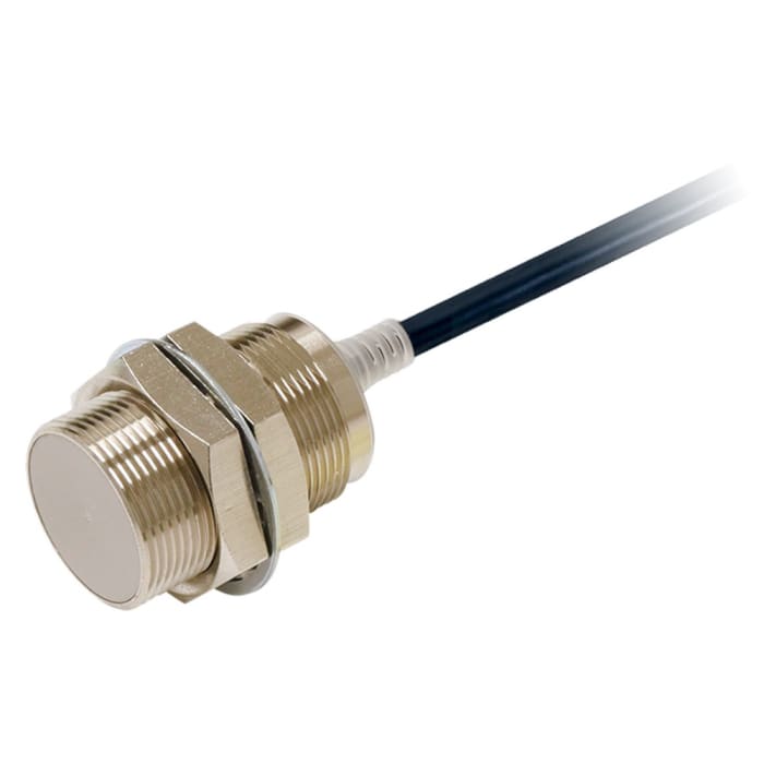 Omron Inductive Threaded Barrel Proximity Sensor, M30, 15 mm Detection, PNP NO, 10 → 30 V dc