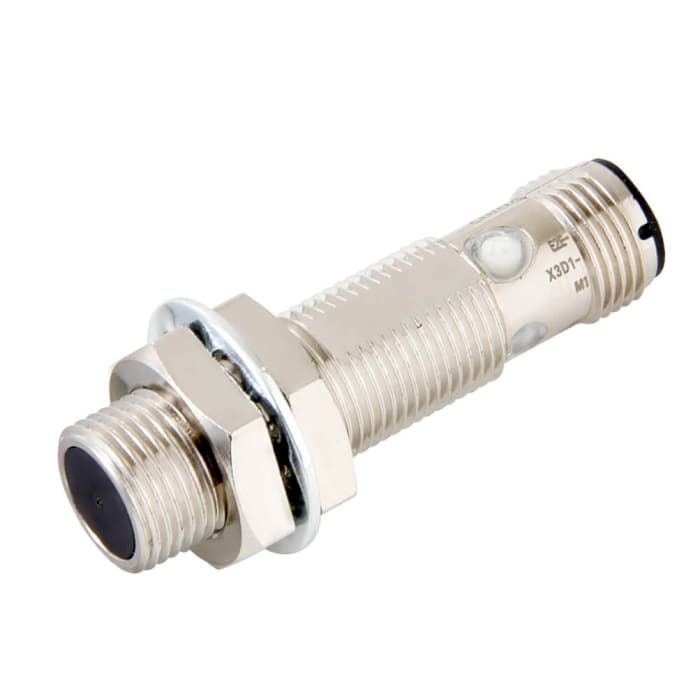 Omron Inductive Threaded Barrel Proximity Sensor, M18, 8 mm Detection, NPN NO, 10 → 30 V dc