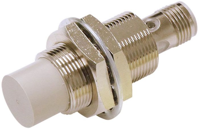 Omron Inductive Threaded Barrel Proximity Sensor, M18, 16 mm Detection, NPN NO, 10 → 30 V dc