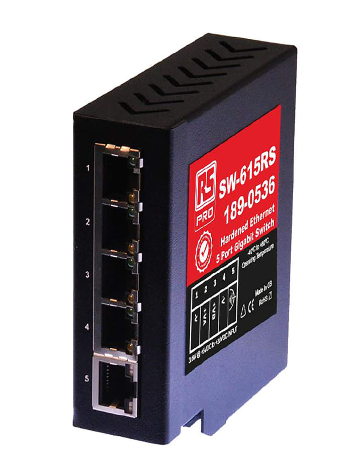 RS PRO Ind 5 Port Ethernet Switch