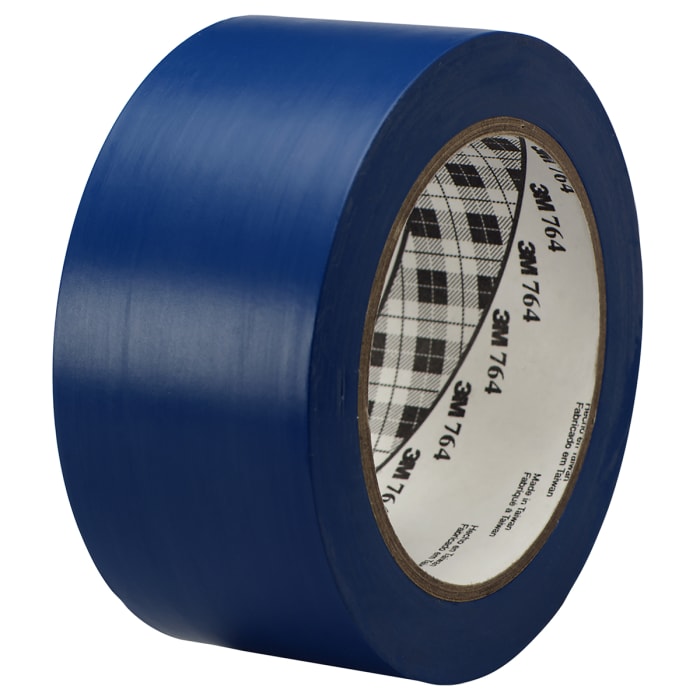 764i Bl 50x33 3M 3M Scotch 764 Blue Vinyl 33m Lane Marking Tape, 0