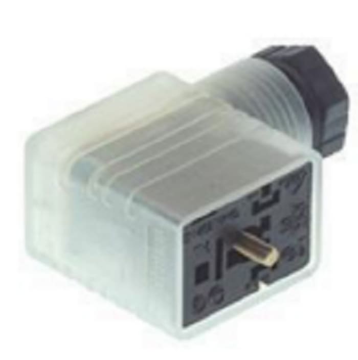Hirschmann GMNL 2P+E DIN 43650 B, Female Solenoid Valve Connector,  with Indicator Light, 120 V ac/dc Voltage