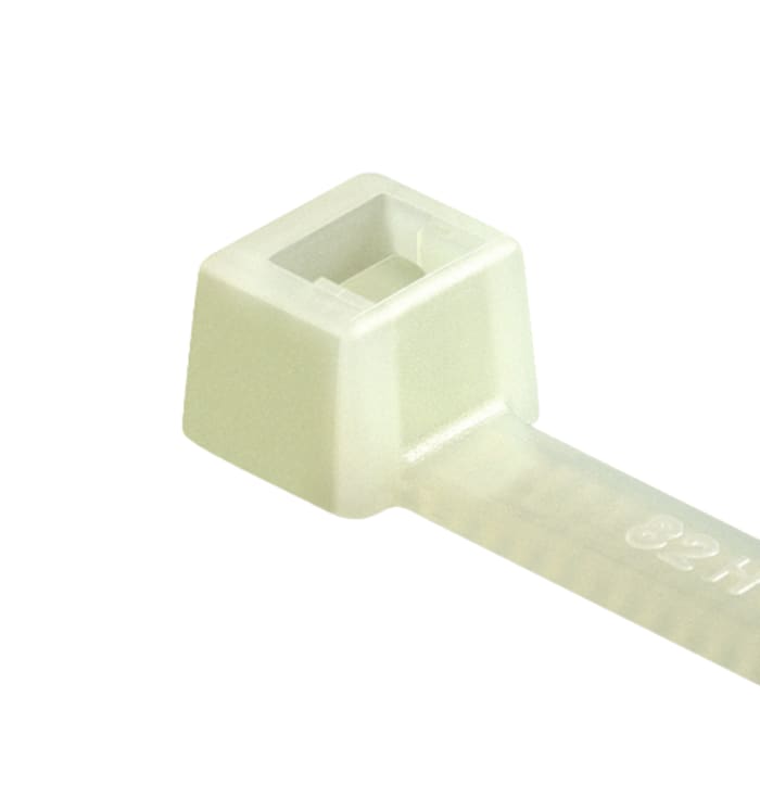 Serre-câble HellermannTyton T80R, 205mm x 4.7 mm, Naturel, en Polyamide 6.6 (PA66), x 100