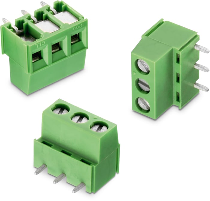 Wurth Elektronik 2167 Series PCB Terminal Block, 2-Contact, 5mm Pitch, Through Hole Mount, 1-Row, Solder Termination