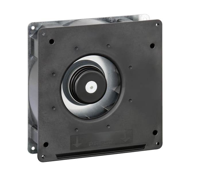 ebm-papst RG 125 N Series Axial Fan, 24 V dc, DC Operation, 88m³/h, 4.9W, 240mA Max, 180 x 180 x 40mm