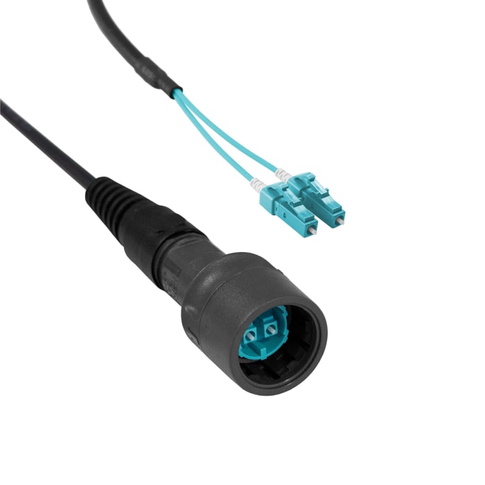 Câble fibre optique Bulgin, Longueur 10m, avec connecteur / LC, Multi-mode