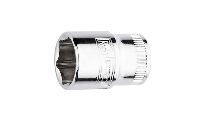 RS PRO 1/4 in Drive 9mm Standard Socket, 6 point, 25 mm Overall Length