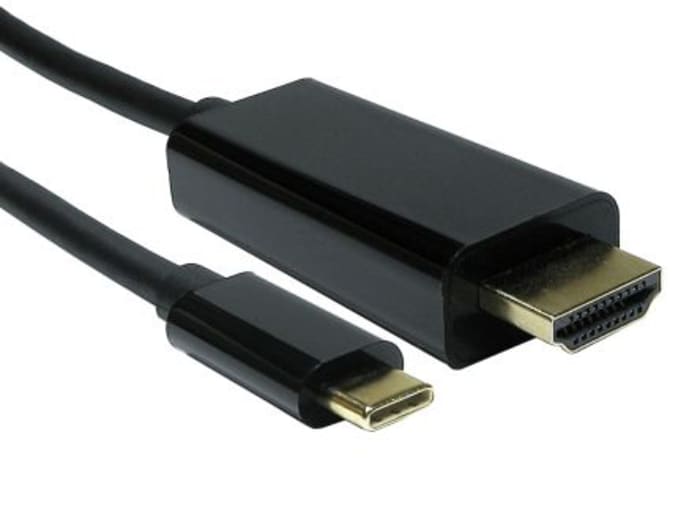 RS PRO USB 3.1, Male USB C to Male HDMI, 3m