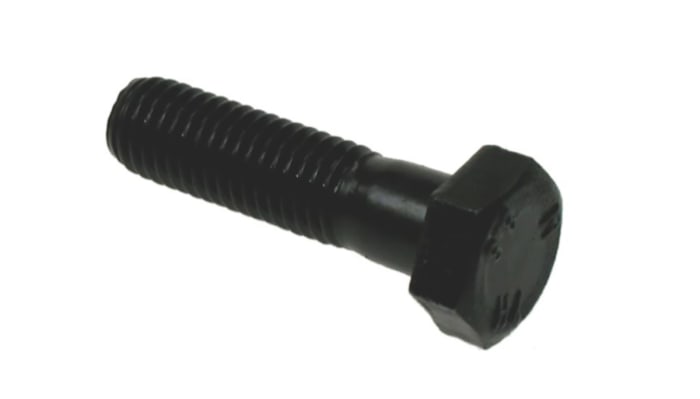RS PRO Plain Steel, Hex Bolt, M16 x 120mm