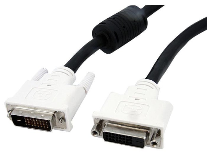 StarTech.com, Male DVI-D Dual Link to Female DVI-D Dual Link Cable, 2mBlack sheath