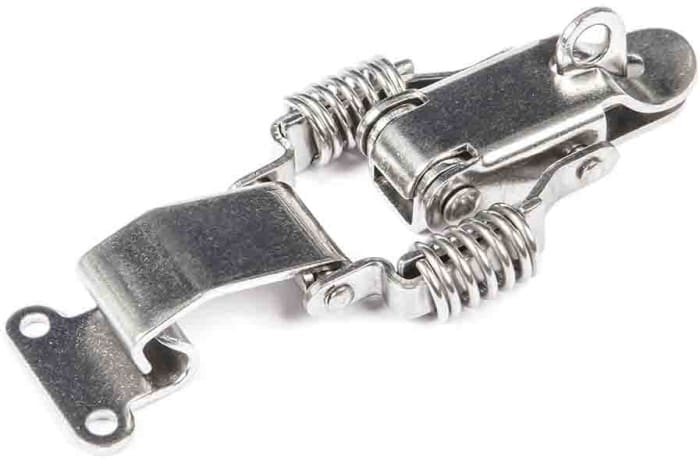 Bloqueo de palanca RS PRO de Acero inoxidable, mecanismo con resorte, Sí, 94 x 36 x 17mm