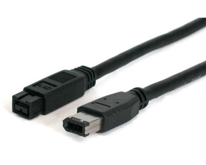 StarTech Male Firewire to Male Firewire Cable Black 1.8m