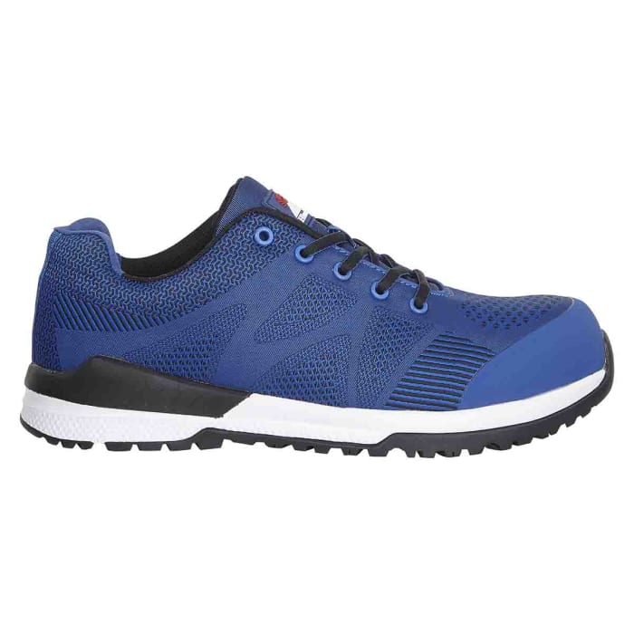 Blue safety trainers on sale