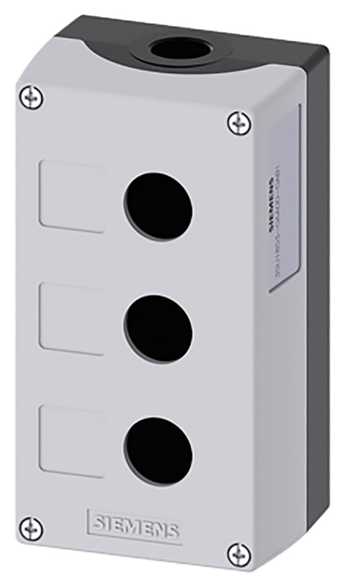 Siemens Grey Metal Push Button Enclosure - 22mm Diameter