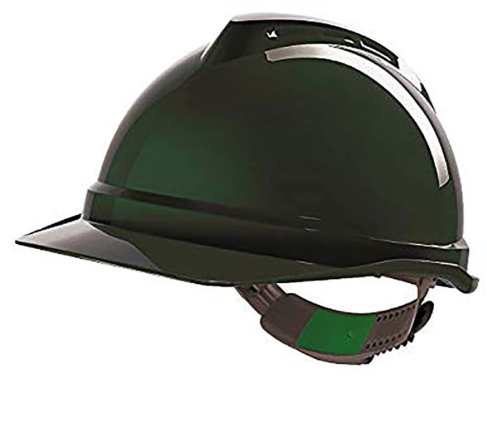 Casque De Sécurité Industriel MSA V-Gard 500 - Ventilé - Couleur Vert - Neuf D'origine