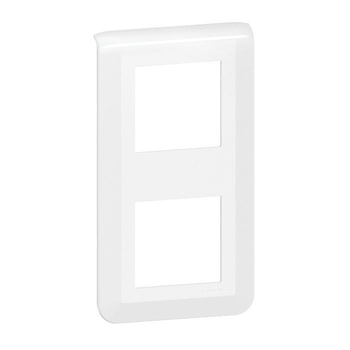 Legrand White 2 Gang Polycarbonate Faceplate & Mounting Plate