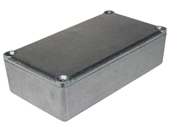 RS PRO 5100 Series Silver Black Lid Die Cast Aluminium General Purpose Enclosure, IP54 31 mm, 111 mm, 60 mm