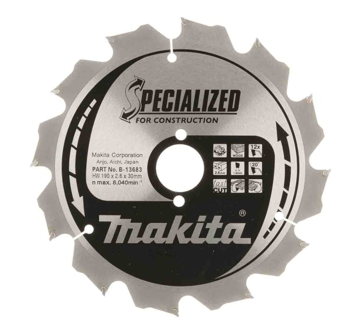 Makita battery saw blade top