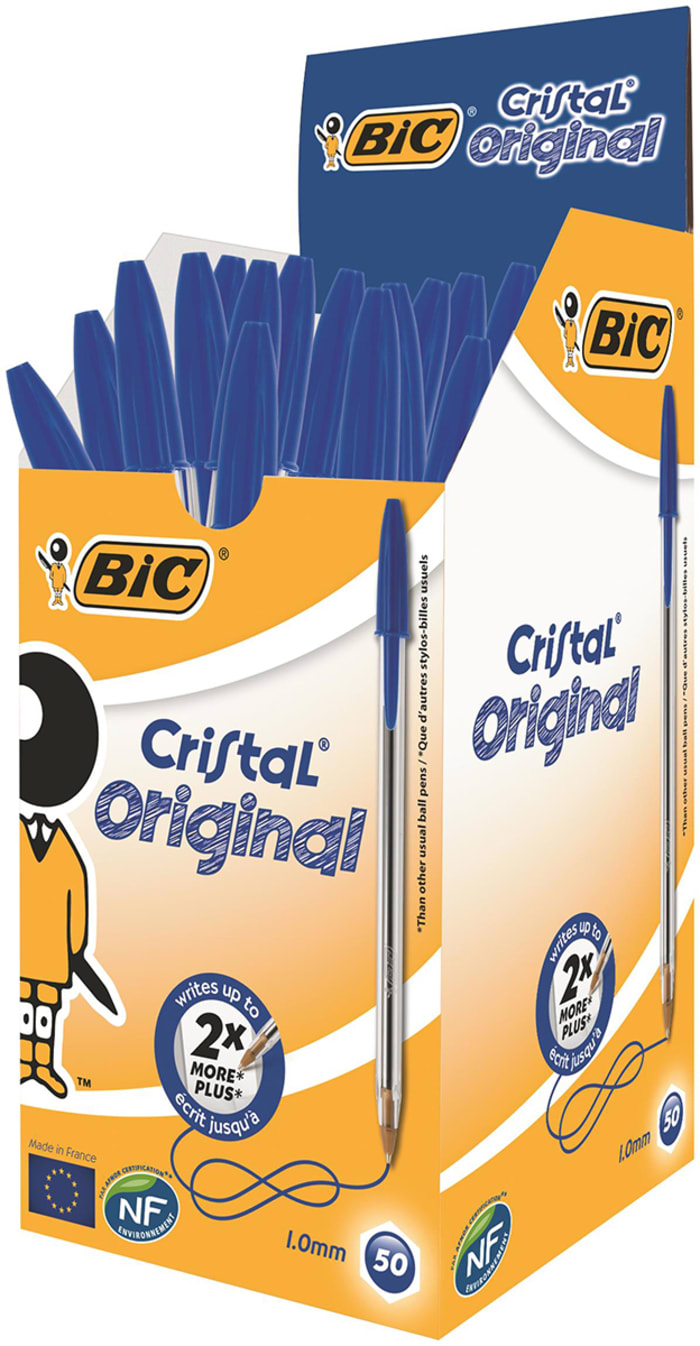 BIC Blue Ball Point Pen, mm Tip Size