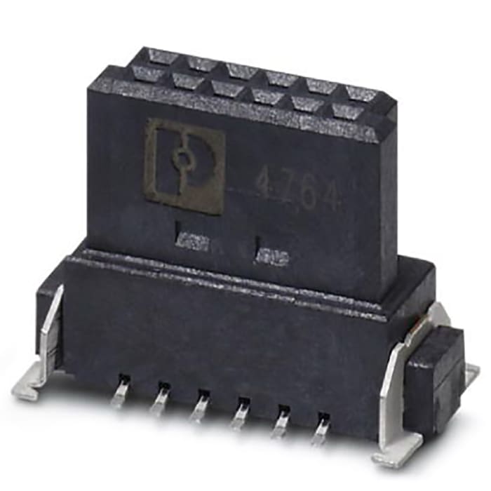 Phoenix Contact FP 1.27/80-FV Series Surface Mount PCB Socket, 80-Contact, 2 Row, 1.27 mm Pitch