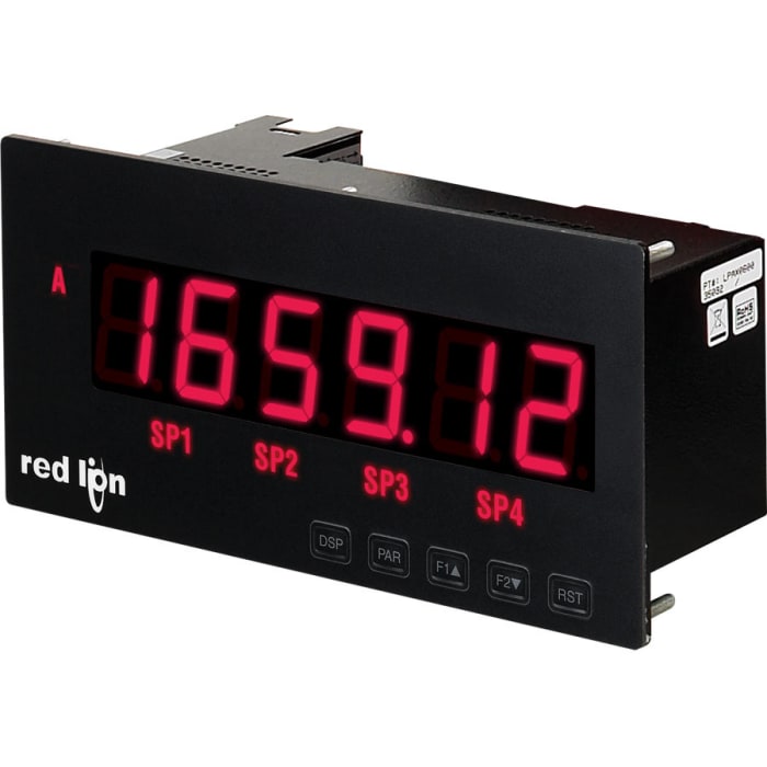 Red Lion LPAX LED Digital Panel Multi-Function Meter, 92.2mm x 236mm