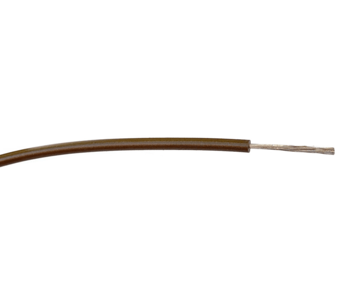 RS PRO Brown 0.75 mm² Hook Up Wire, 18 AWG, 24/0.2 mm, 500m, PVC Insulation