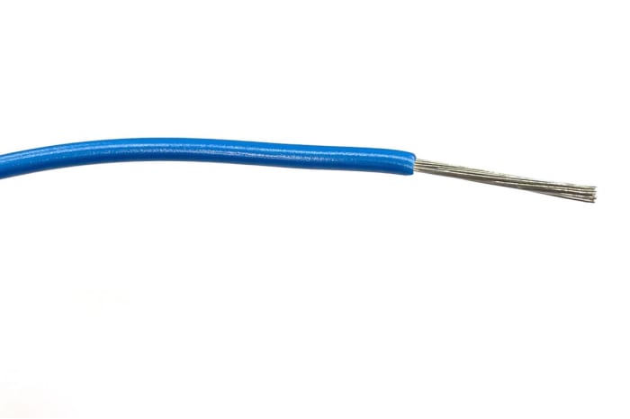 RS PRO Blue 1 mm² Hook Up Wire, 17 AWG, 32, 100 m, Polyvinyl Chloride