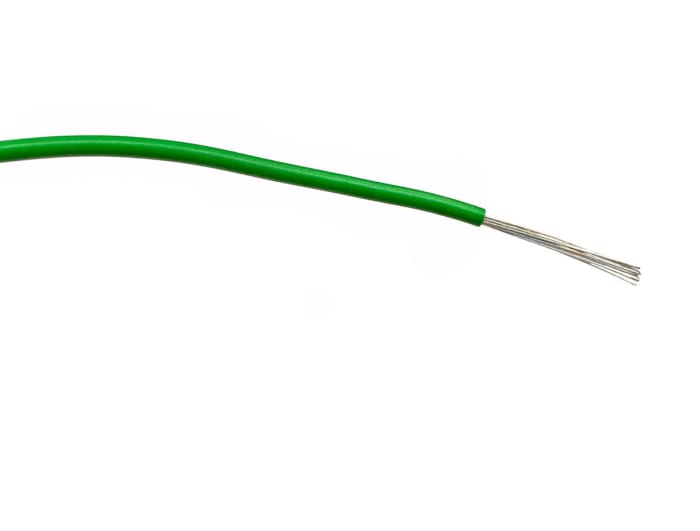 RS PRO, RS PRO Green 1mm² Hook Up Wire, 32/0.2 mm, 100m, PVC Insulation, 196-4336