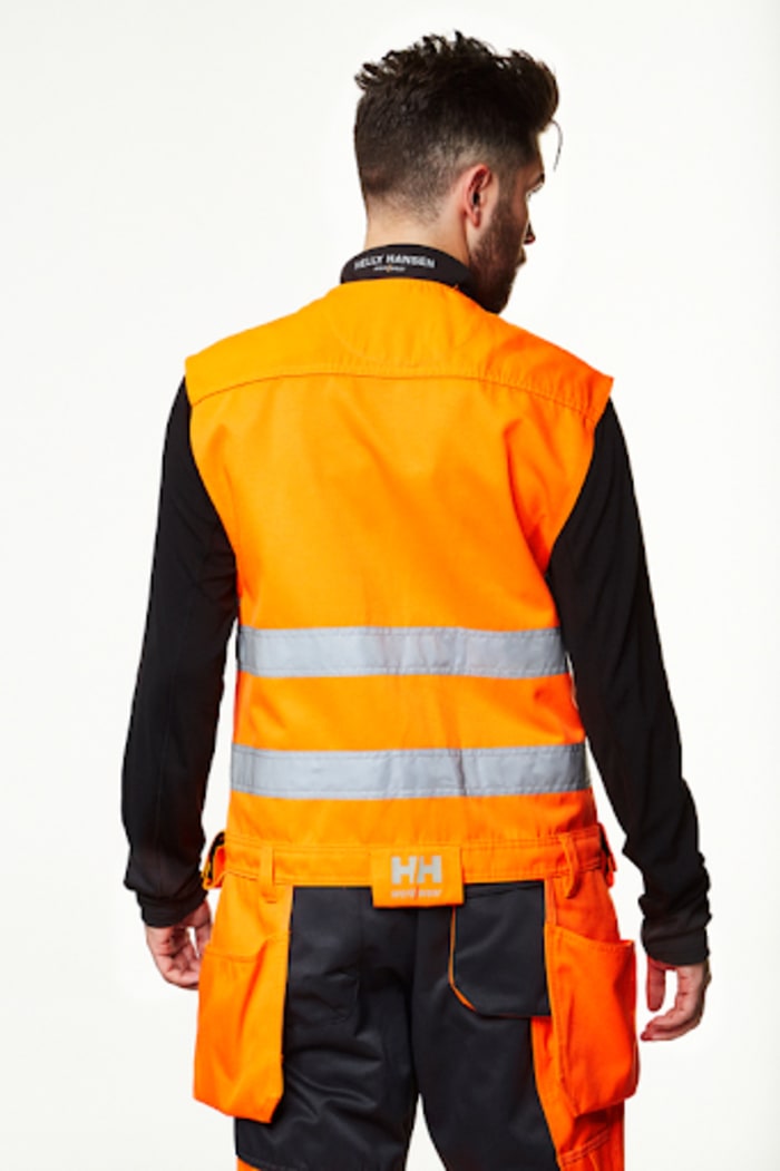 77120 269 L Helly Hansen Helly Hansen Orange High Visibility Hi Vis Vest L 201 1099 RS Components