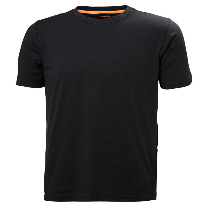 Helly Hansen Black Cotton Short Sleeve T-Shirt, UK- M, EUR- M