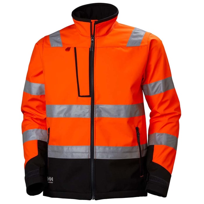 Chaqueta Softshell de alta visibilidad Unisex Helly Hansen de color Naranja, talla L