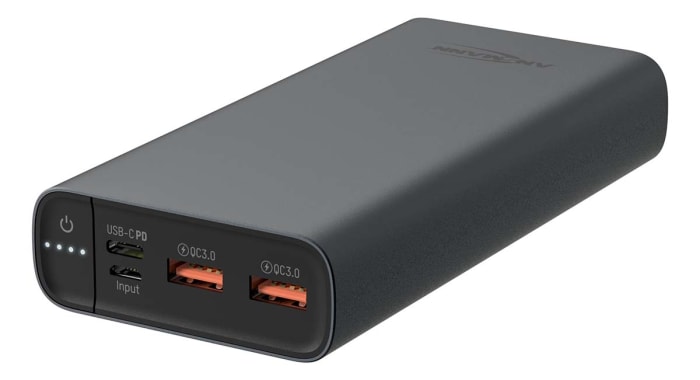 Power bank, 20000mAh, 3 puertos USB, USB-C