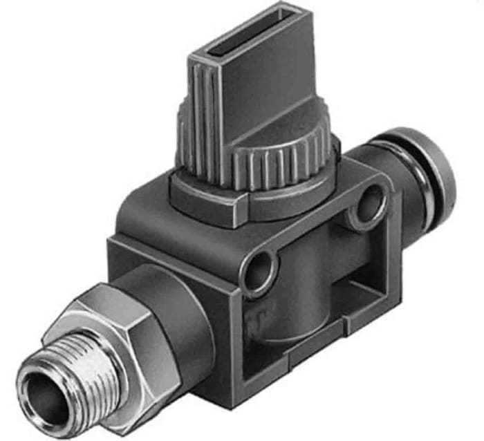 Festo 2/2 Bistable Pneumatic Manual Control Valve HE Series, 1/4, 153472