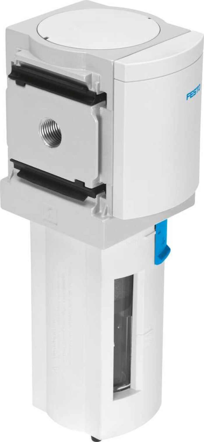 Festo MS series 0.01μm G 1/2 0bar to 20 bar Pneumatic Filter 900L/min max with Manual drain