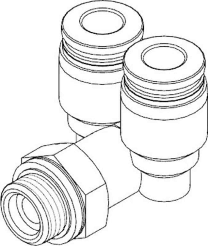 Qsyl G3 8 10 Festo Festo Y Threaded Adaptor To Push In 10 Mm To Push In 10 Mm 2 3708 Rs Components