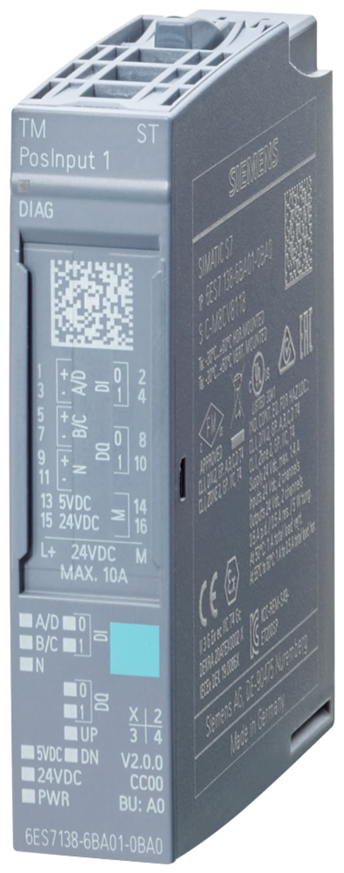 Siemens PLC Expansion Module for Use with ET 200S, Digital, Digital